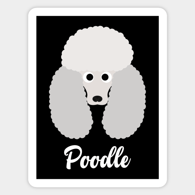 Poodle - Standard Poodle Sticker by DoggyStyles